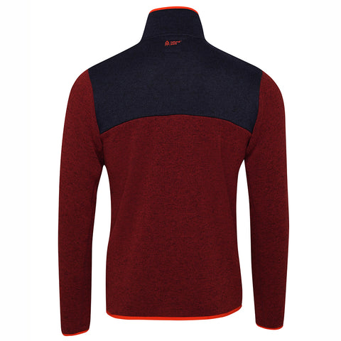 Mens Arcas Half Zip Knitted Fleece Pullover (Syrah) #contain