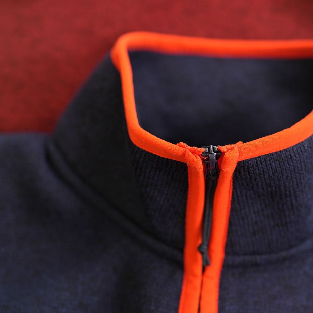 Mens Arcas Half Zip Knitted Fleece Pullover (Syrah)