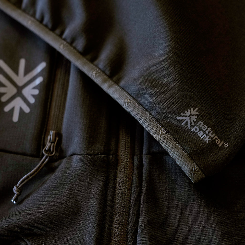 Mens Aruba Grid Full Zip Fleece (Black)