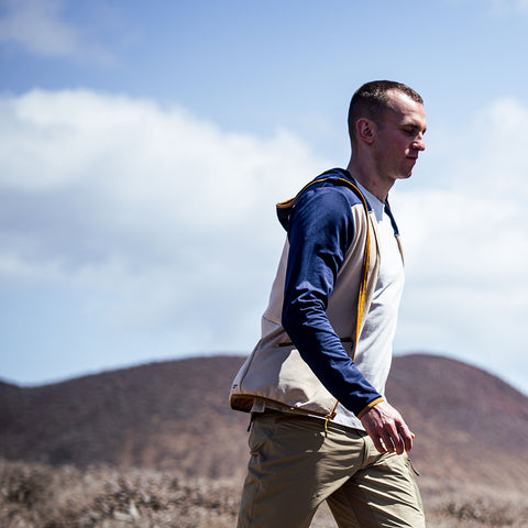 Mens Aruba Fleece (Smoke Gray/Maritime Blue)