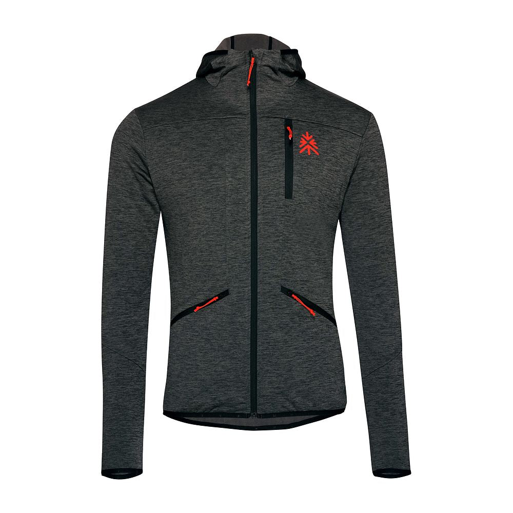 Mens Aruba Grid Full Zip Fleece (Thunderstorm Melange) #contain