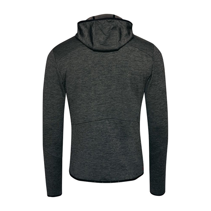 Mens Aruba Grid Full Zip Fleece (Thunderstorm Melange) #contain