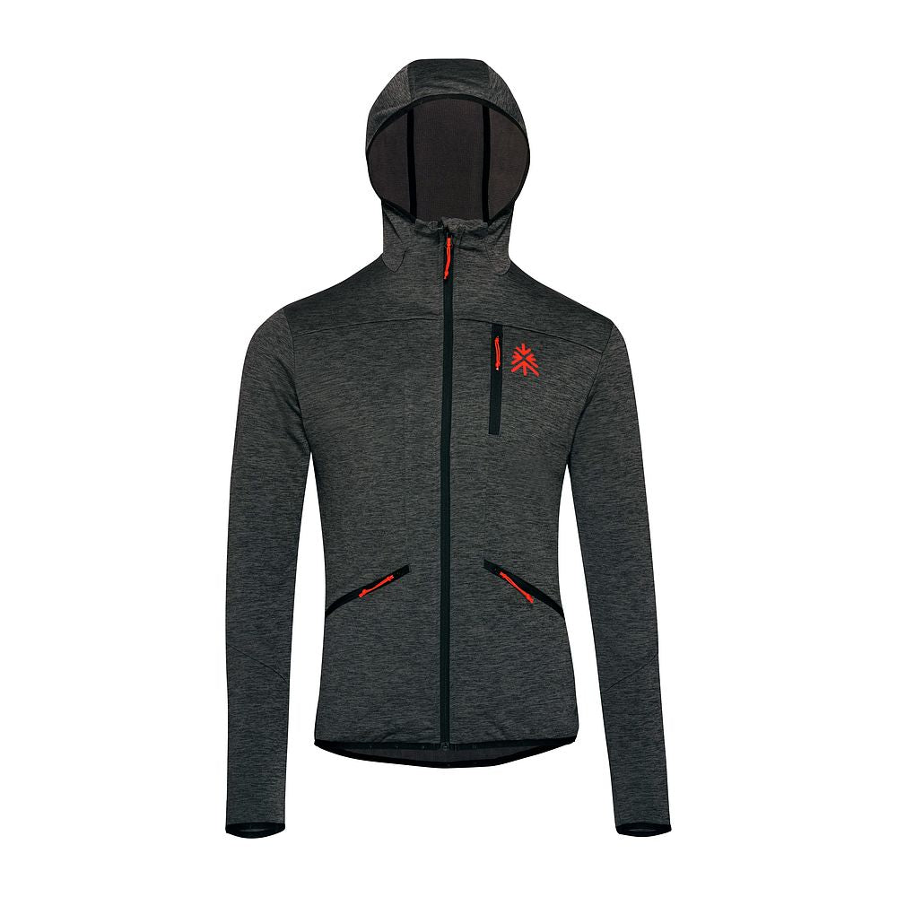 Mens Aruba Grid Full Zip Fleece (Thunderstorm Melange) #contain