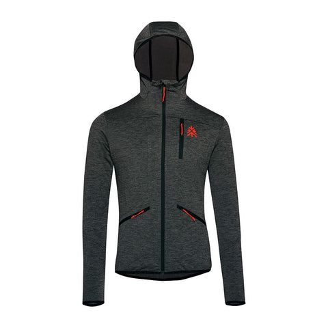 Mens Aruba Grid Full Zip Fleece (Thunderstorm Melange) #contain