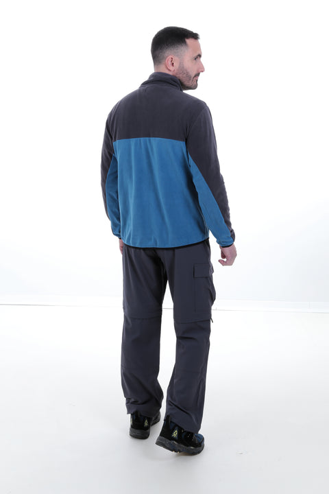 Mens Atlas Fleece Pullover (Blue Petrol) #contain