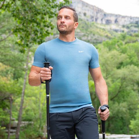 Mens Chiran T-Shirt (Aegan Blue)