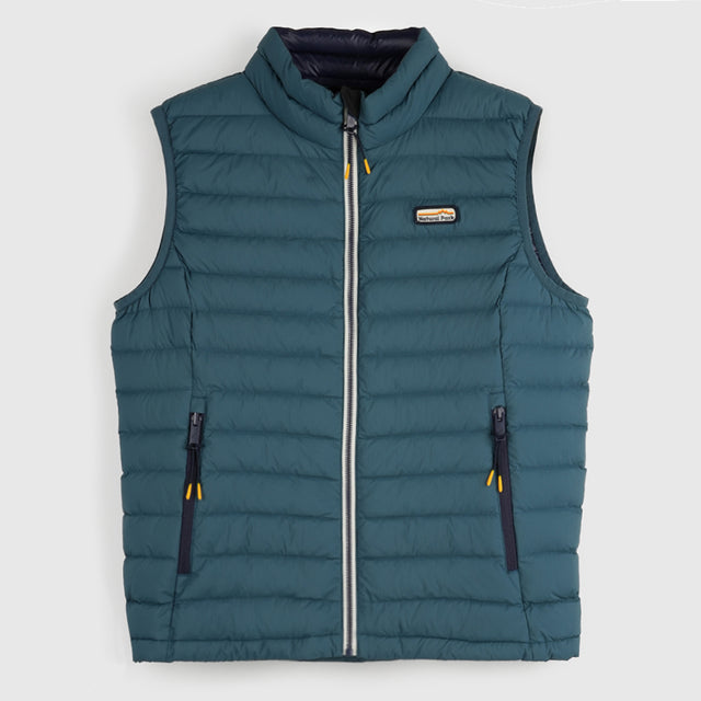 Mens Feathertop Down Gilet (Atlantic Deep) #contain