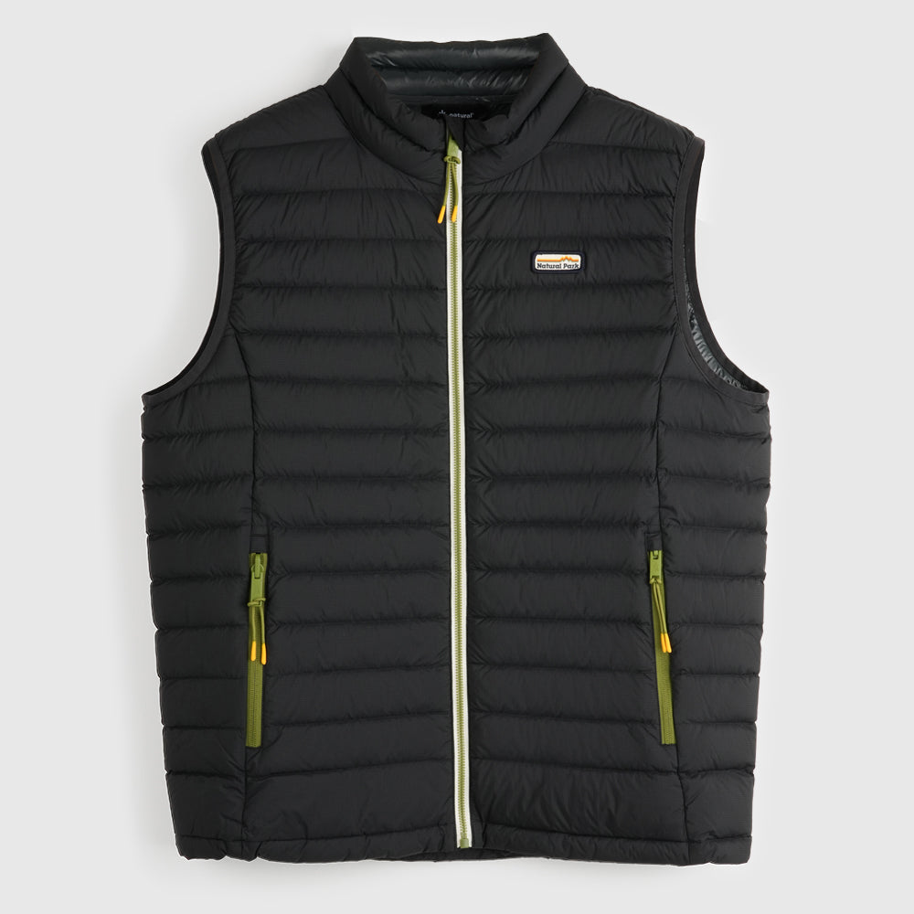 Mens Feathertop Down Gilet (Black) #contain