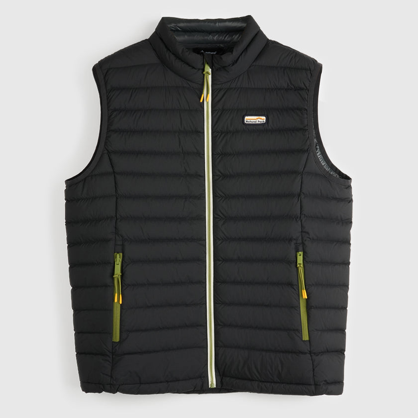 Mens Feathertop Down Gilet (Black) #contain