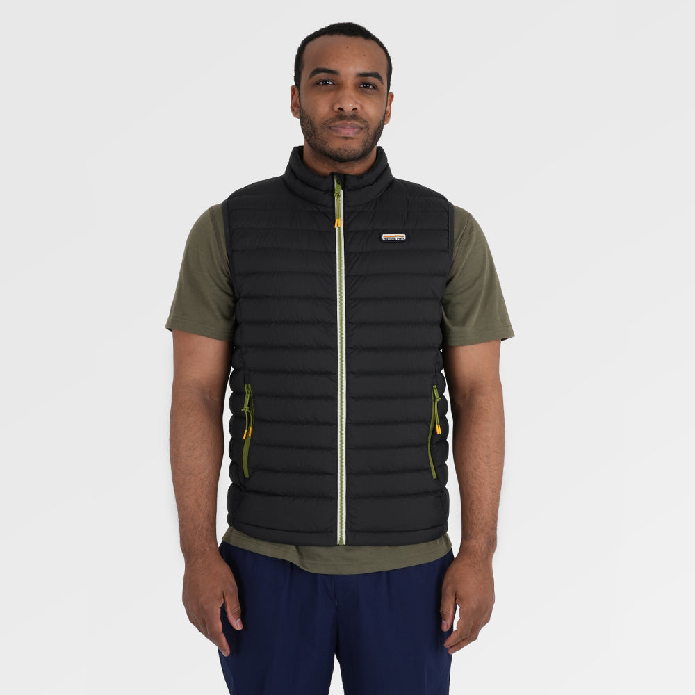 Mens Feathertop Down Gilet (Black) ‡M;183cm