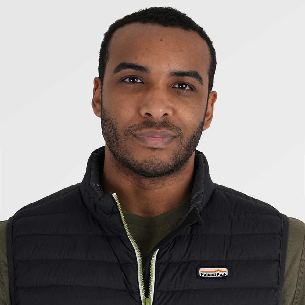 Mens Feathertop Down Gilet (Black) ‡M;183cm
