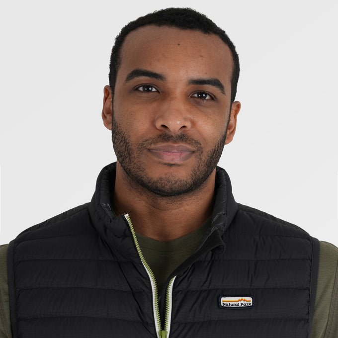 Mens Feathertop Down Gilet (Black) ‡M;183cm