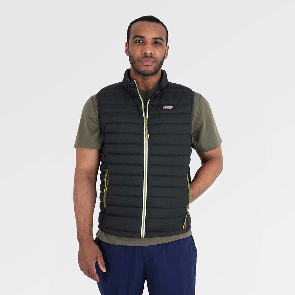 Mens Feathertop Down Gilet (Black) ‡M;183cm
