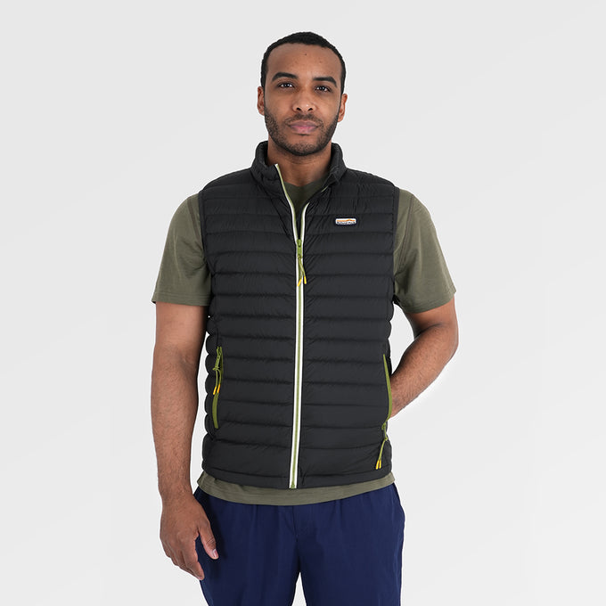 Mens Feathertop Down Gilet (Black) ‡M;183cm