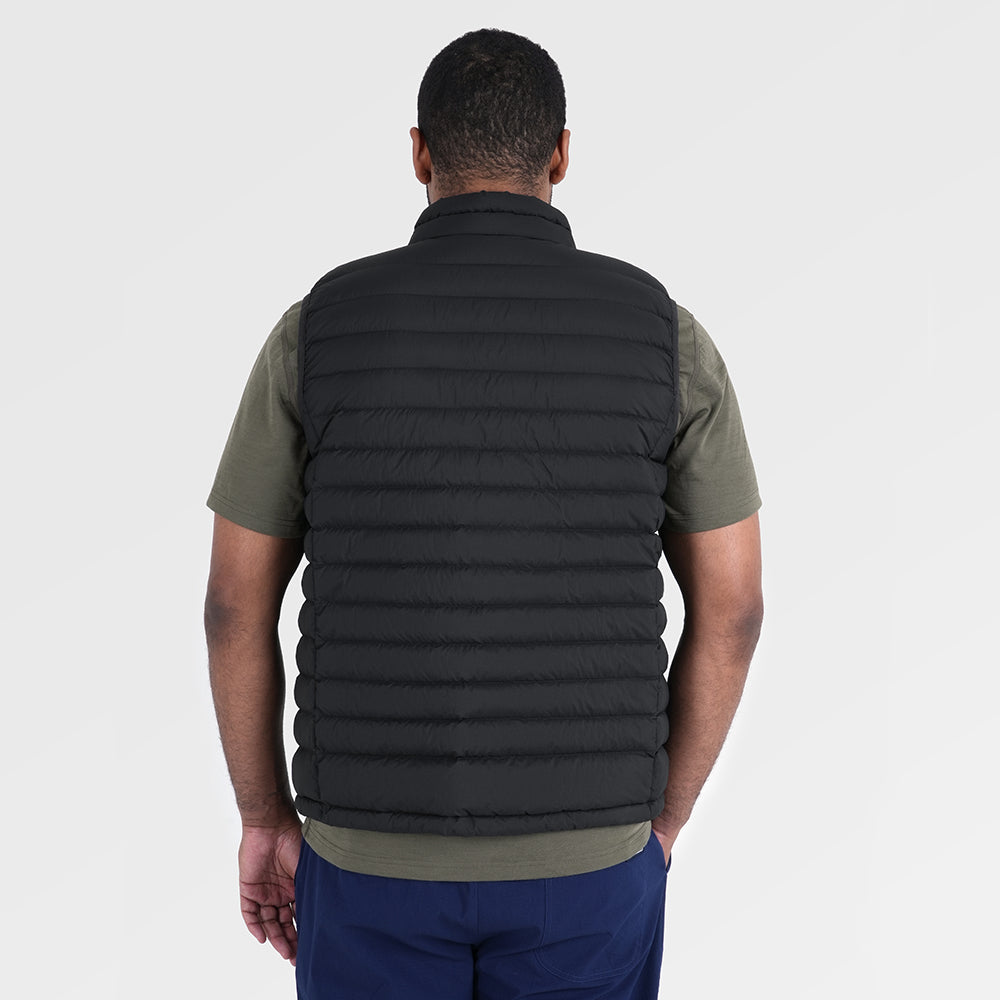 Mens Feathertop Down Gilet (Black) ‡M;183cm