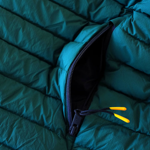 Mens Feathertop Hooded Down Jacket (Atlantic Deep)