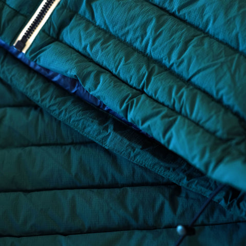 Mens Feathertop Hooded Down Jacket (Atlantic Deep)