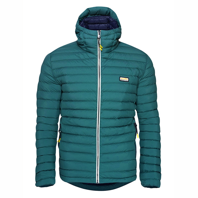 Mens Feathertop Hooded Down Jacket (Atlantic Deep) #contain
