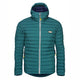 Mens Feathertop Hooded Down Jacket (Atlantic Deep) #contain