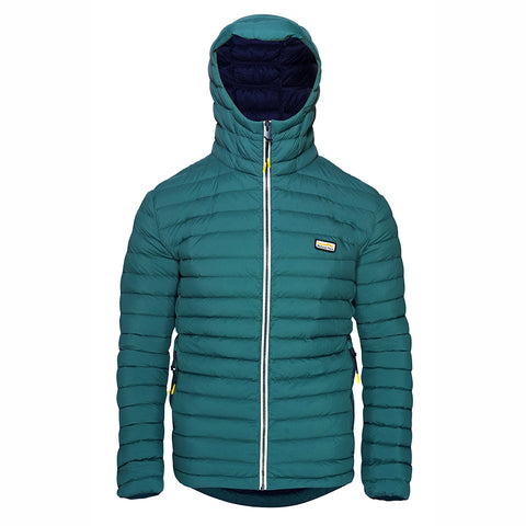 Mens Feathertop Hooded Down Jacket (Atlantic Deep) #contain