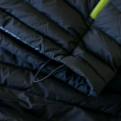 Mens Feathertop Hooded Down Jacket (Black)