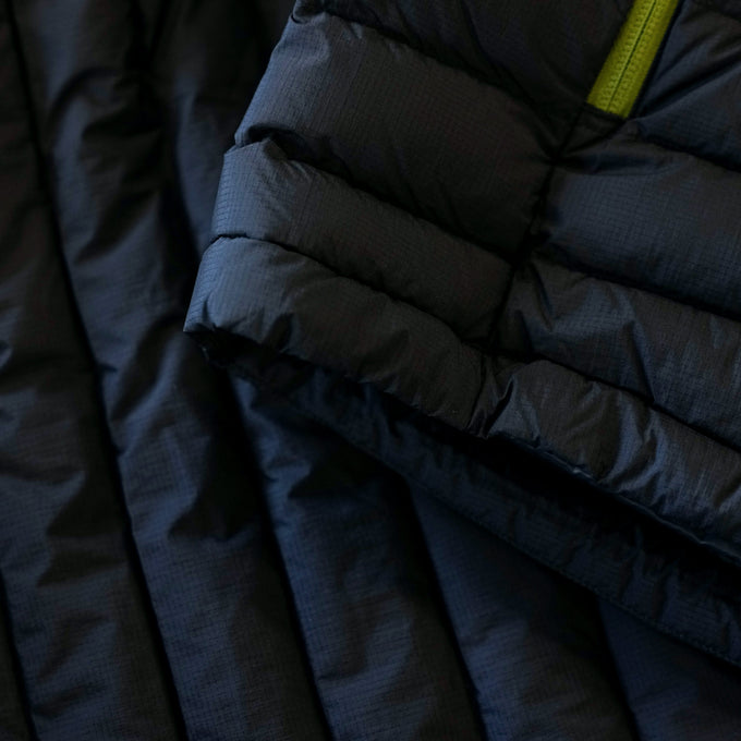 Mens Feathertop Hooded Down Jacket (Black)