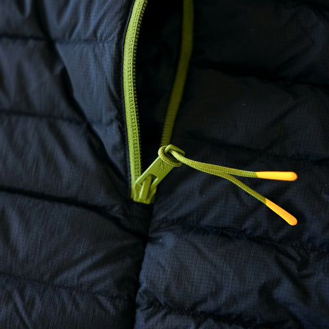 Mens Feathertop Hooded Down Jacket (Black)