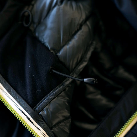 Mens Feathertop Hooded Down Jacket (Black)