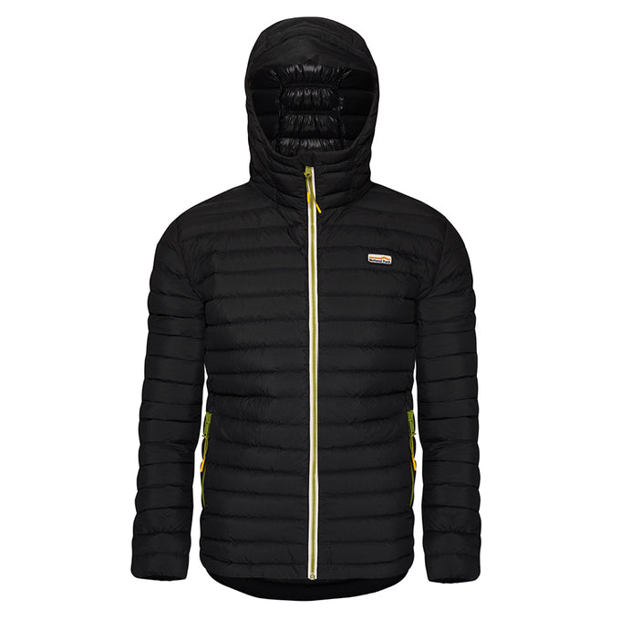 Mens Feathertop Hooded Down Jacket (Black) #contain