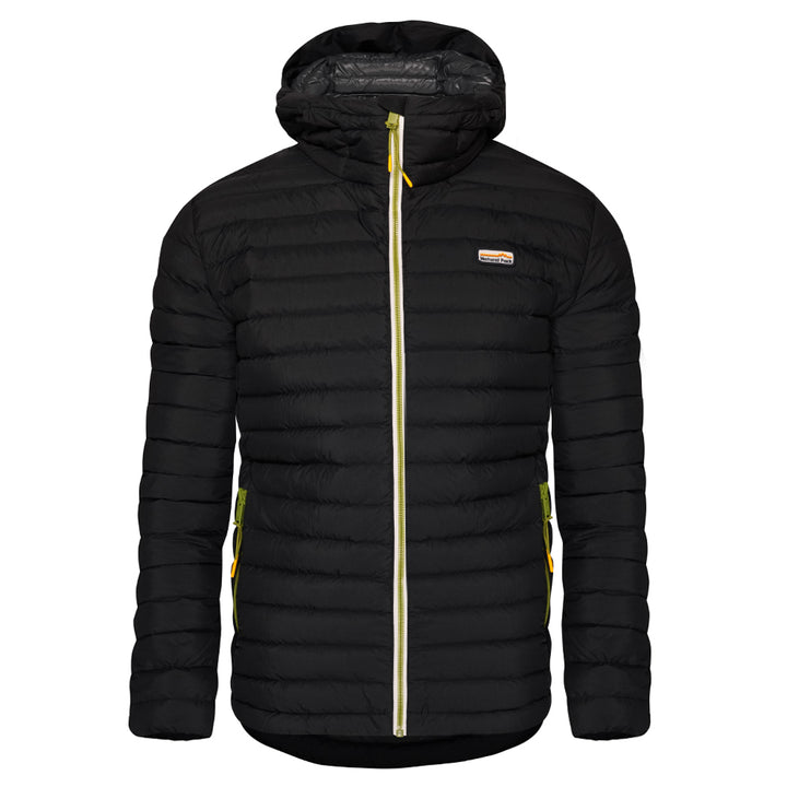Mens Feathertop Hooded Down Jacket (Black) #contain