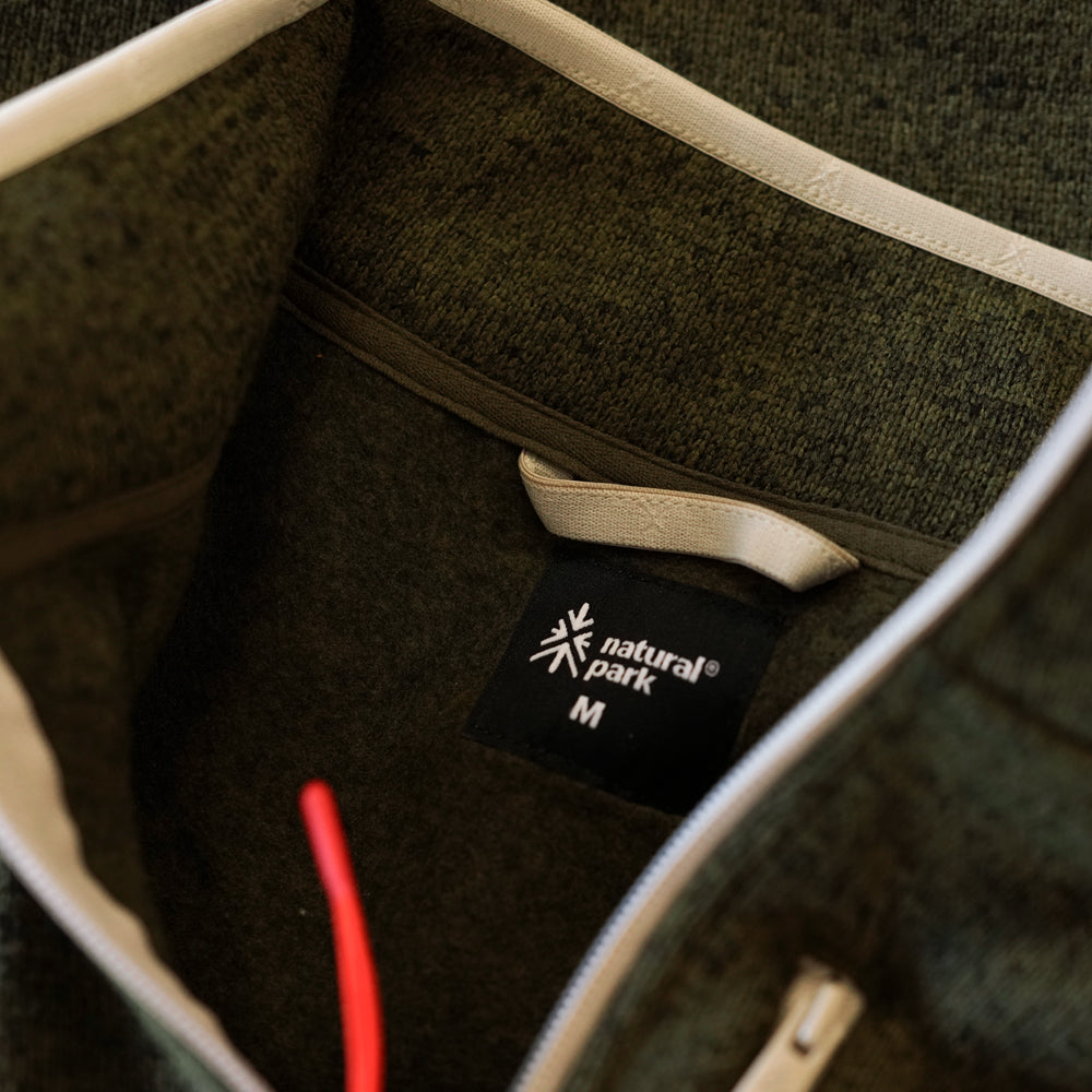 Mens Frissell Half Zip Sweater Fleece (Dark Olive Melange)