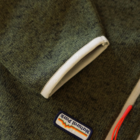 Mens Frissell Half Zip Sweater Fleece (Dark Olive Melange)