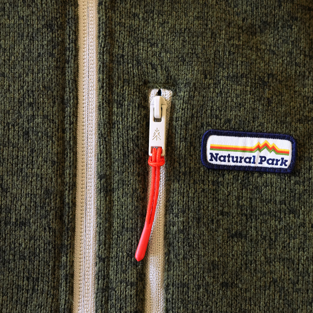 Mens Frissell Half Zip Sweater Fleece (Dark Olive Melange)