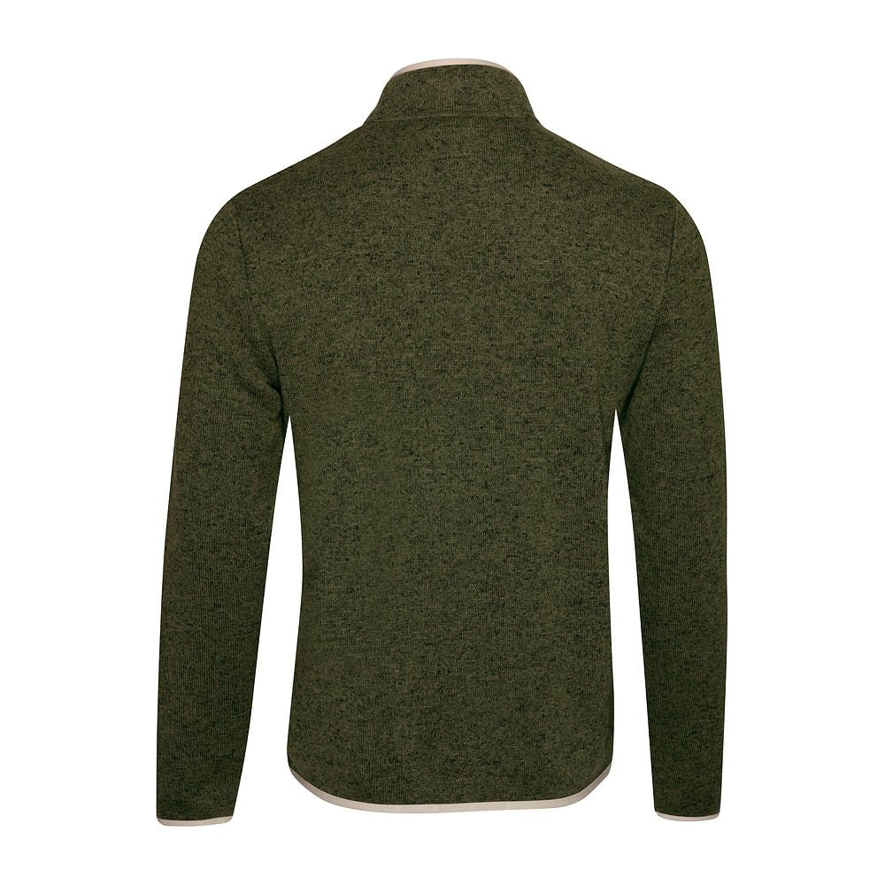 Mens Frissell Half Zip Sweater Fleece (Dark Olive Melange) #contain