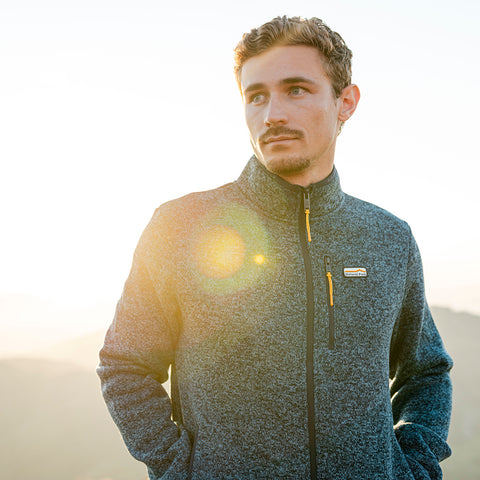 Mens Frissell Full Zip Sweater Fleece (Peacot Melange)