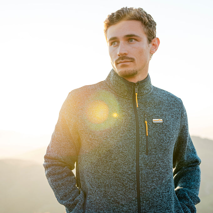 Mens Frissell Full Zip Sweater Fleece (Peacot Melange) §M;183cm
