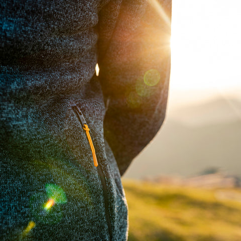 Mens Frissell Full Zip Sweater Fleece (Peacot Melange)