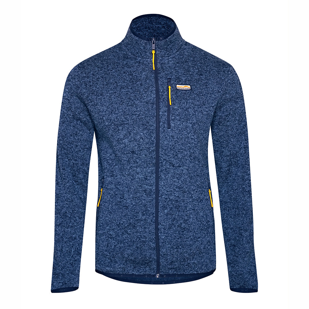 Mens Frissell Full Zip Sweater Fleece (Peacot Melange) #contain