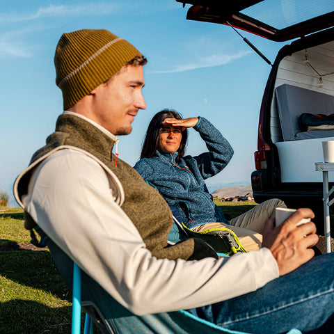 Mens Frissell Gilet Sweater Fleece (Dark Olive Melange)