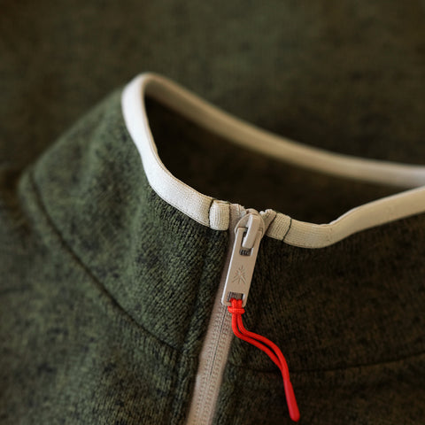 Mens Frissell Gilet Sweater Fleece (Dark Olive Melange)