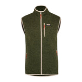 Mens Frissell Gilet Sweater Fleece (Dark Olive Melange) #contain