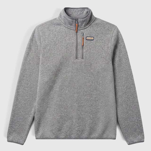 Mens Frissell Half Zip Sweater Fleece (Frost Grey Melange) #contain