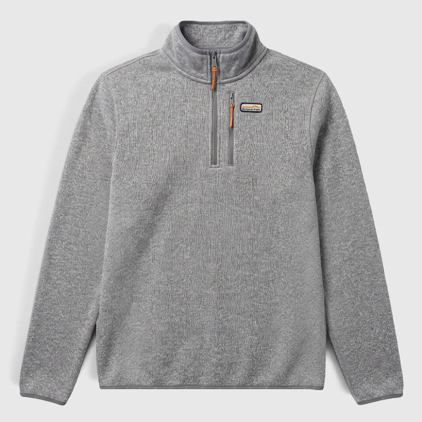 Mens Frissell Half Zip Sweater Fleece (Frost Grey Melange) #contain
