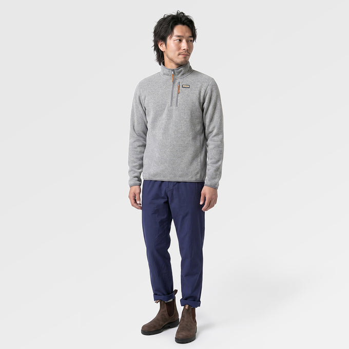 Mens Frissell Half Zip Sweater Fleece (Frost Grey Melange) ✦AI