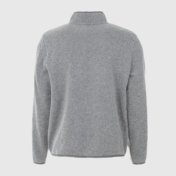 Mens Frissell Half Zip Sweater Fleece (Frost Grey Melange) #contain ✧AI