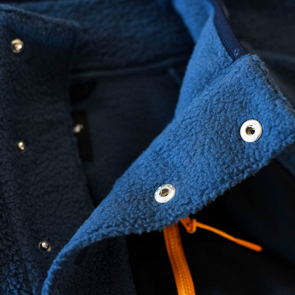 Mens Fryatt Sherpa Fleece Pullover (Dark Denim)