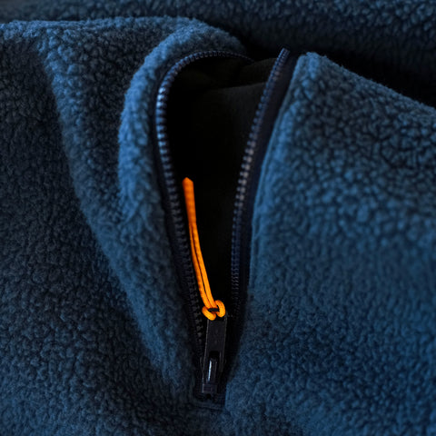 Mens Fryatt Sherpa Fleece Pullover (Dark Denim)