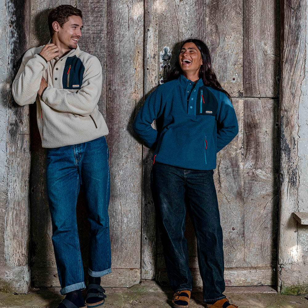 Mens Fryatt Sherpa Fleece Pullover (Feather Grey)