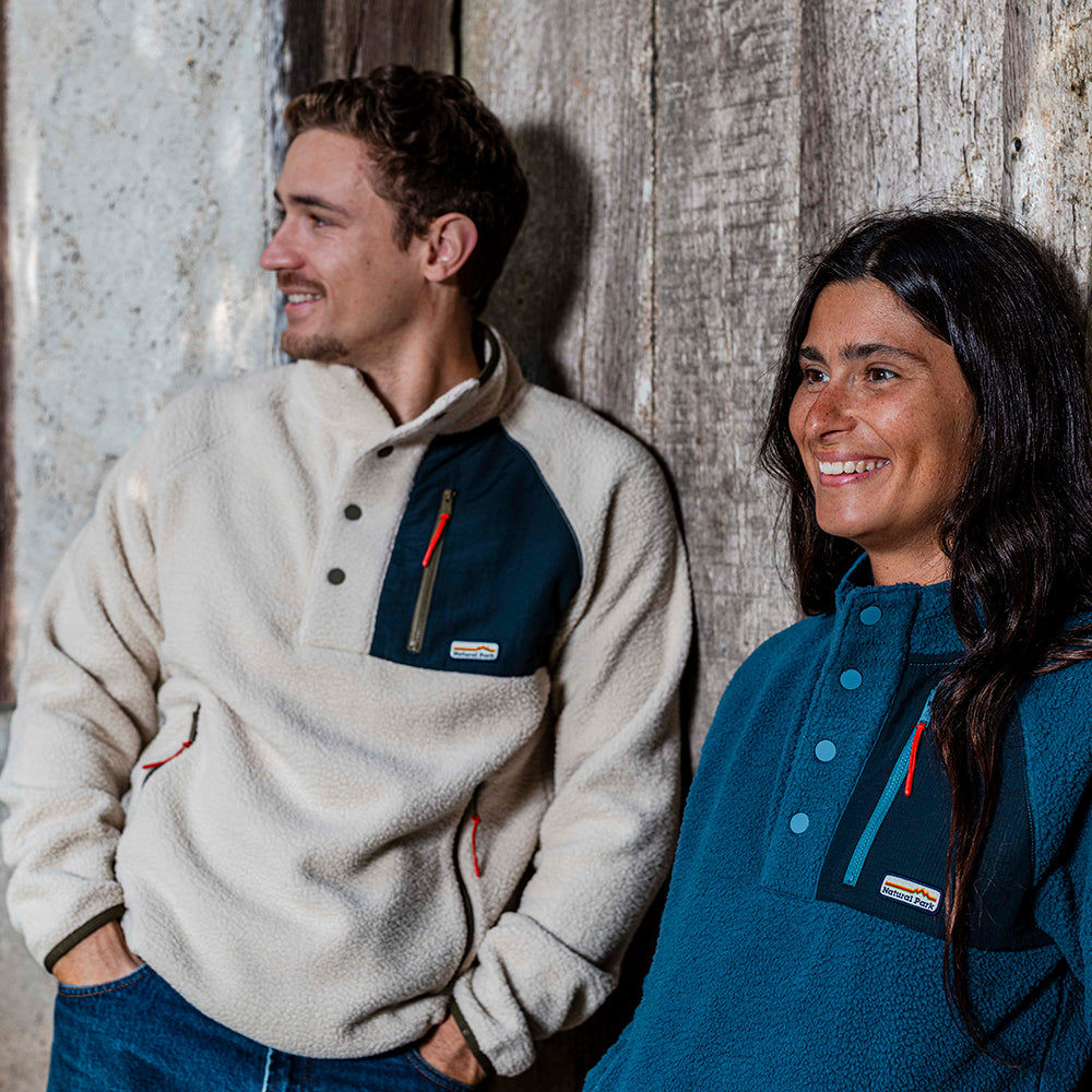 Mens Fryatt Sherpa Fleece Pullover (Feather Grey)