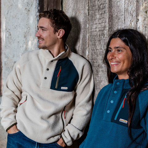 Mens Fryatt Sherpa Fleece Pullover (Feather Grey)